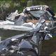 Image Credit: NTSB/Florida Highway Patrol. Passenger car damage from impact with semitrailer
